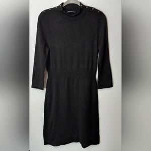 White House Black Market Studded Shoulder Sweater Dress